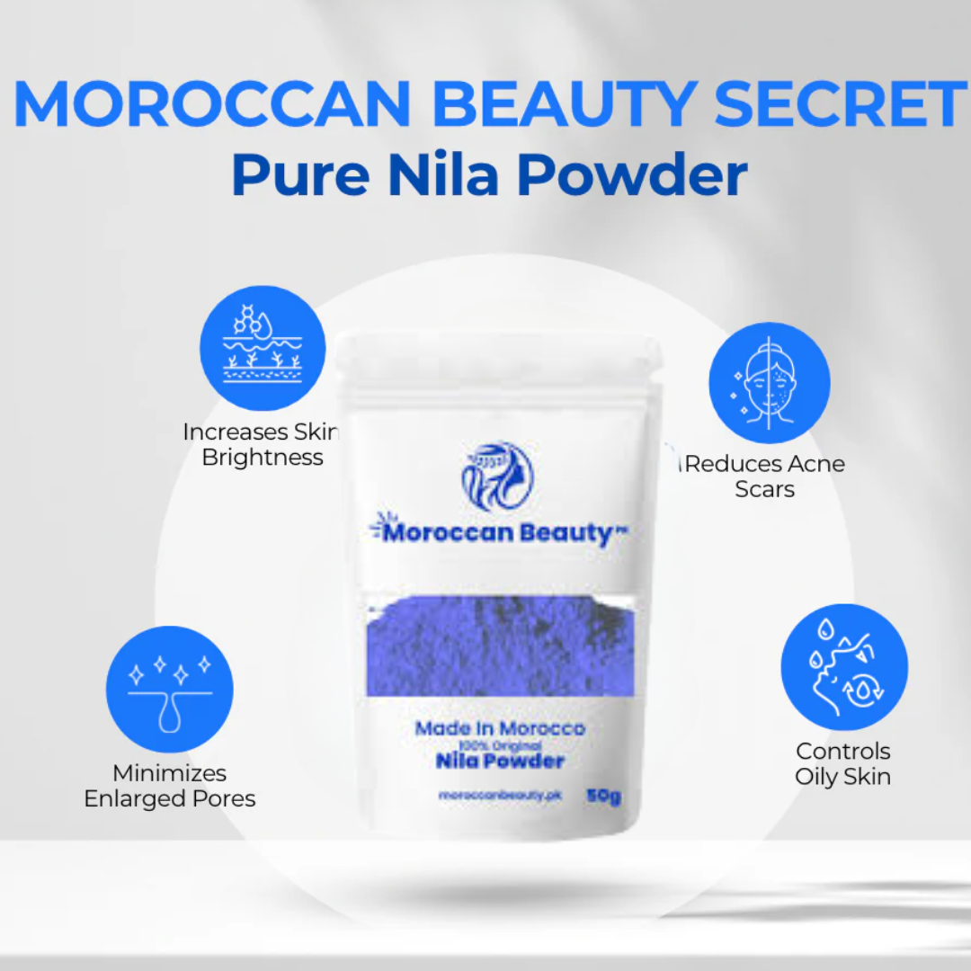 Moroccan Blue Beauty Powder | Skin Softning and Skin Whitening Cream