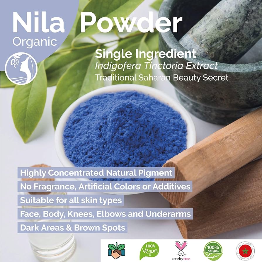 Moroccan Blue Beauty Powder | Skin Softning and Skin Whitening Cream