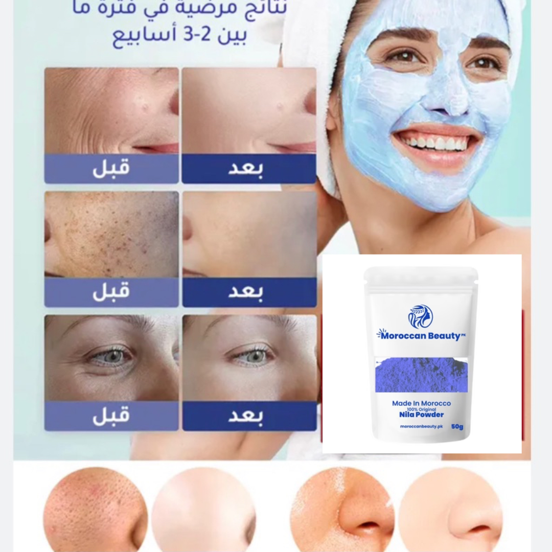 Moroccan Blue Beauty Powder | Skin Softning and Skin Whitening Cream